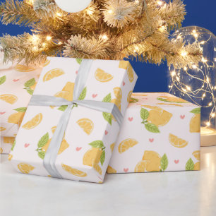Papier Cadeau Motif sans couture de citron mignon