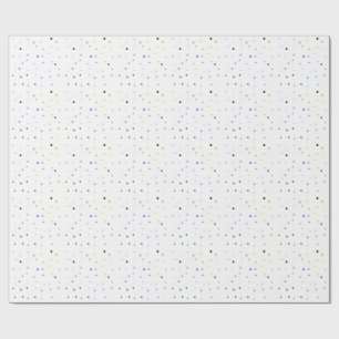 Papier Cadeau Motif sans couture de confettis de Memphis