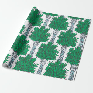 Papier Cadeau Motif sans couture de palmier.
