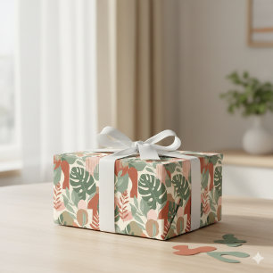 Papier Cadeau Motif sans couture d'harmonie abstraite organique