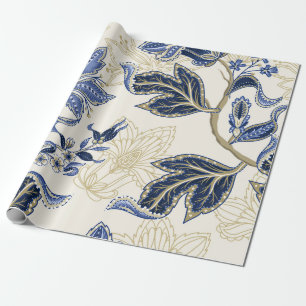 Papier Cadeau Motif sans couture ethnique avec ornement indien.