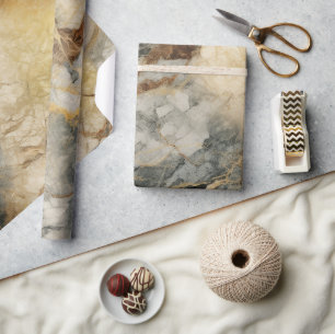 Papier Cadeau Motif sans couture inspiré par le marbre