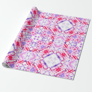 Papier Cadeau Motif sans couture tribale. Eau de grunge peinte à