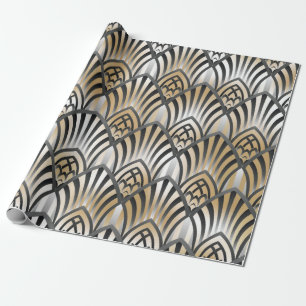 Papier Cadeau Motif sans Seamless baroque. Patte ornementale vin