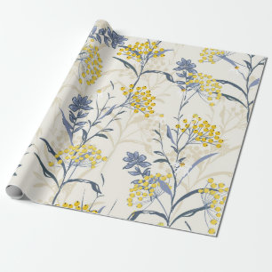 Papier Cadeau Motif sans soudure à l'automne vintage avec berrie