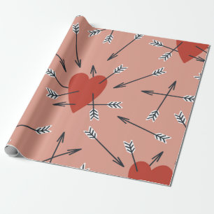 Papier Cadeau Motif sans soudure avec illustrations plates