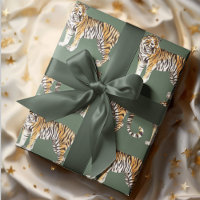 Motif sauvage des tigres d'aquarelle tropicale mod