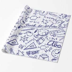 Papier Cadeau Motif scolaire
