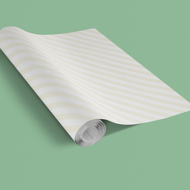 Papier Cadeau Motif simple rayure dorée Fantaisiste (Width: 30 inches, printed in USA with full color edge to edge printing)