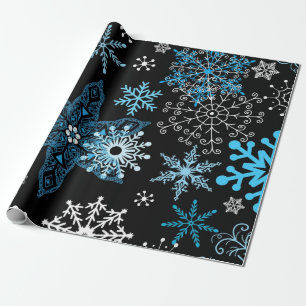 Papier Cadeau Motif Snowflake