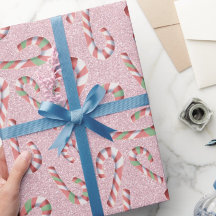 Motif Sucre de canne amusant rose