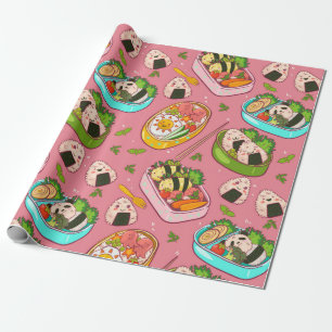 Papier Cadeau Motif sushi mou