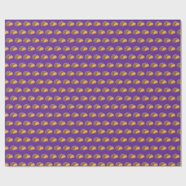 Papier Cadeau motif taco (Plat)