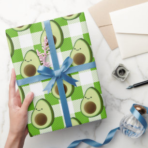 Papier Cadeau Motif Tartan vert et blanc