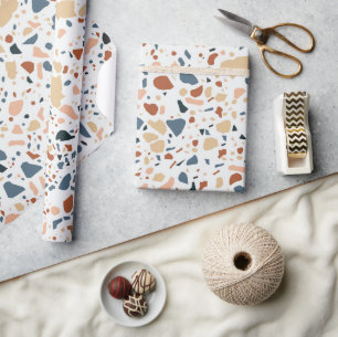 Papier Cadeau Motif Terrazzo