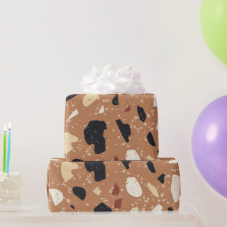 Papier Cadeau Motif Terrazzo
