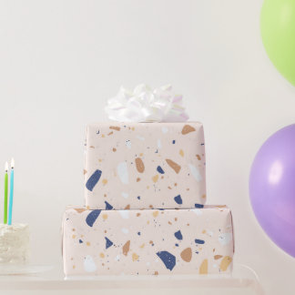 Papier Cadeau Motif Terrazzo