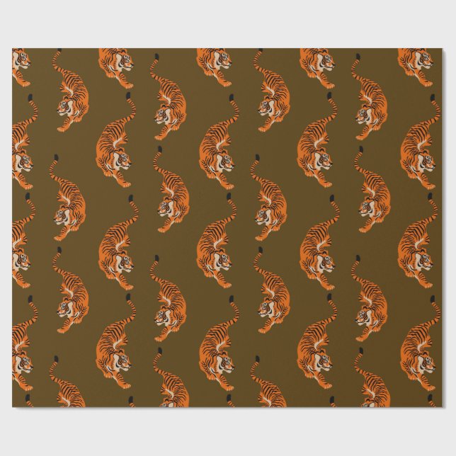 Papier Cadeau Motif Tigre (Plat)