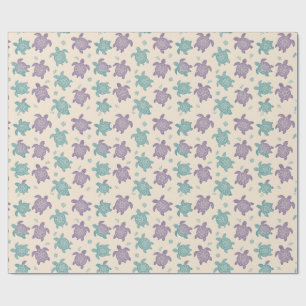 Papier Cadeau Motif Tortue Mandala Pastel