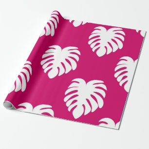 Papier Cadeau Motif transparent tropical avec monstère. art, dos