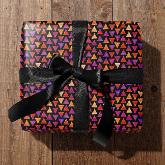 Papier Cadeau Motif triangle multicolore pour toutes occasions 