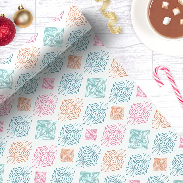 Papier Cadeau Motif tribal Abstrait de l'ornement Boho (Créateur téléchargé)