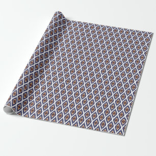 Papier Cadeau Motif tribal ethnique : Motif Ikat.