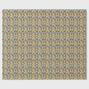 Papier Cadeau Motif Tropical à l'Ananas - Dessin de Fruits d'Été
