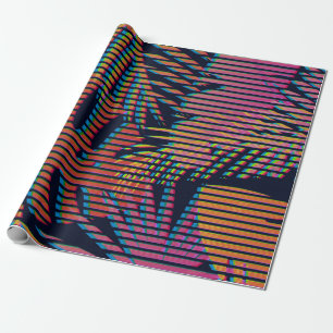 Papier Cadeau Motif tropicale sans couture avec plantes tropicau