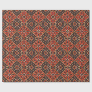 Papier Cadeau Motif Turc Oriental Perse Antique Vintage