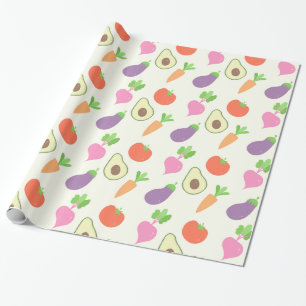 Papier Cadeau Motif végétal mélangé
