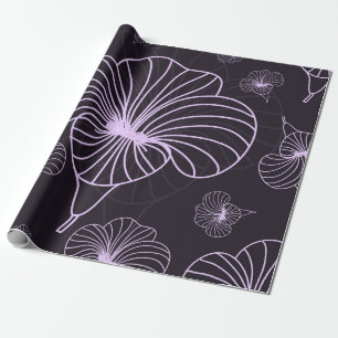 Papier Cadeau motif vintage à thème fleuri. Arrière - plan avec