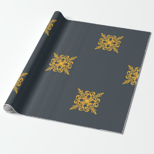 Papier Cadeau Motif vintage décoratif sans charme avec élégance