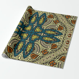 Papier Cadeau Motif Vintage sans couture dans le style oriental