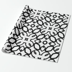 Papier Cadeau Motif vintage sans couture en ornement géométrique