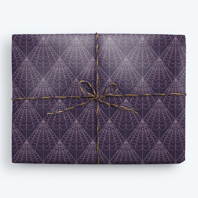 Papier Cadeau Motif Web Halloween Witch Spider (Créateur téléchargé)