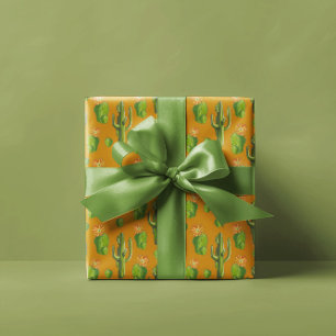 Papier Cadeau Motif Wild Cactus