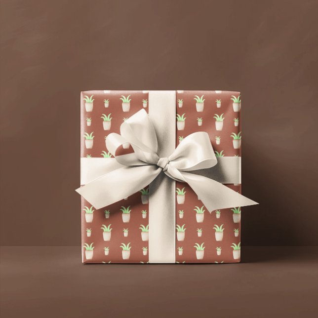 Papier Cadeau Motif Wild Cactus (Créateur téléchargé)