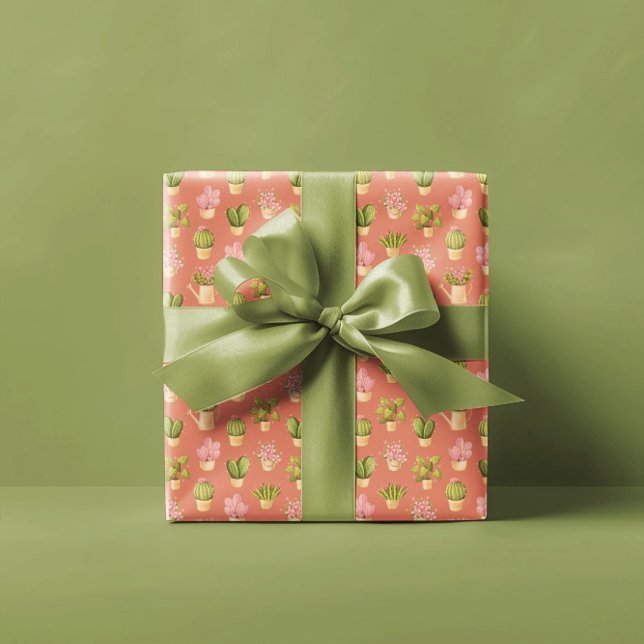 Papier Cadeau Motif Wild Cactus (Créateur téléchargé)