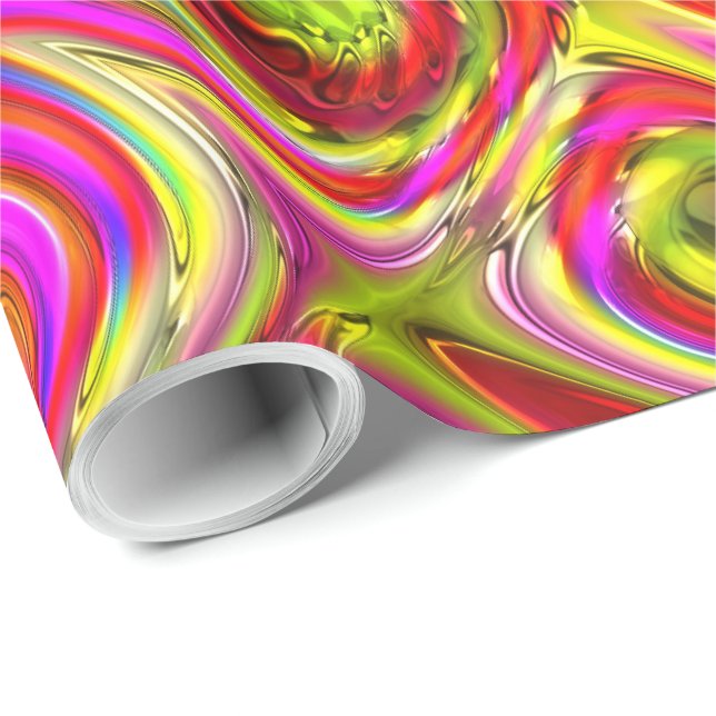 Papier Cadeau Motifs Abstraits 32A (Coin rond)