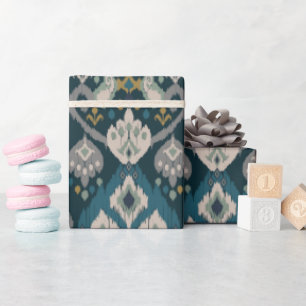 Papier Cadeau Motifs africains boho paisley Floral motif Ikat