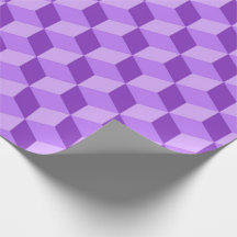 MOTIFS DE CUBE GÉOMÉTRIQUE PURPLE CLAIR