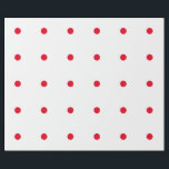 Papier Cadeau Motifs géométriques rouges Pois blancs personnalis<br><div class="desc">Conçu avec des motifs rouges en arrière - plan blanc massif. Vous pouvez changer à n'importe quelle couleur arrière - plan comme vous le souhaitez. Idéal pour les anniversaires,  les fêtes ou les fêtes ou événements !</div>