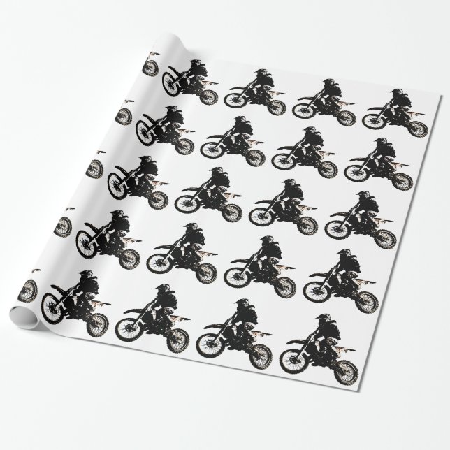 Papier Cadeau Motocross (Déroulé)