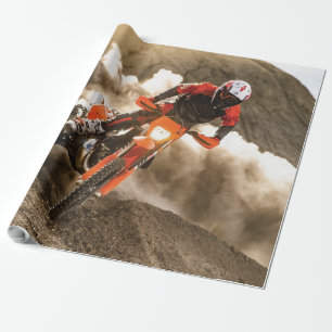 Papier Cadeau Motocross Rider