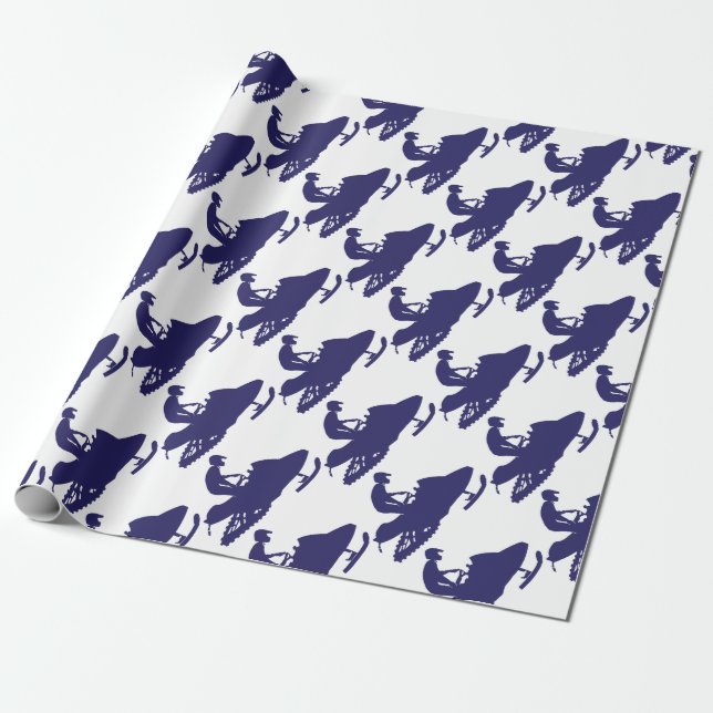 Papier Cadeau Motoneige (Déroulé)