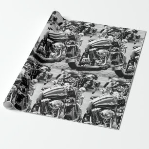 Papier Cadeau Motorcycle Motorbike Bikers Ride Riders Details