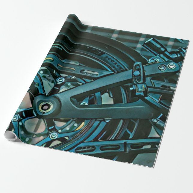 Papier Cadeau Motorcyclist gifts (Déroulé)
