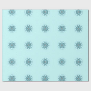Papier Cadeau Mousse marine abstraite
