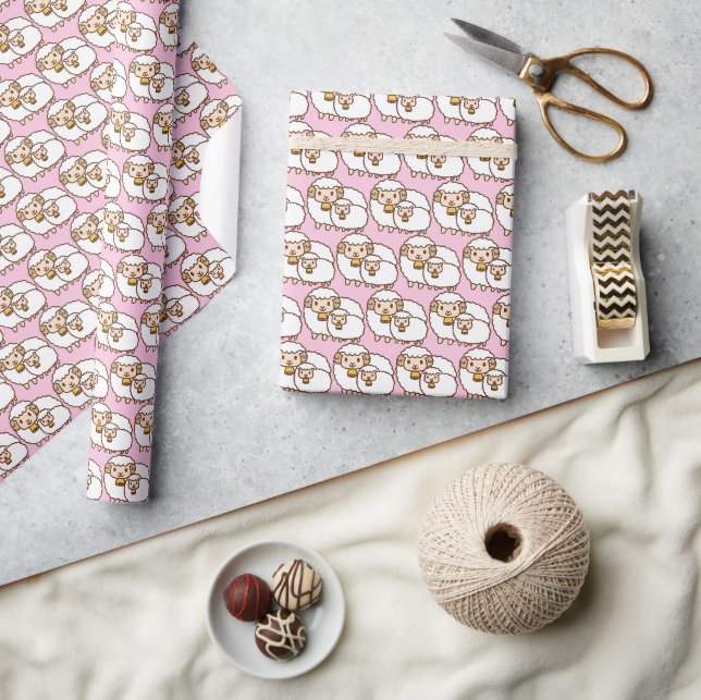 Papier Cadeau Mouton blanc (Artisanat)